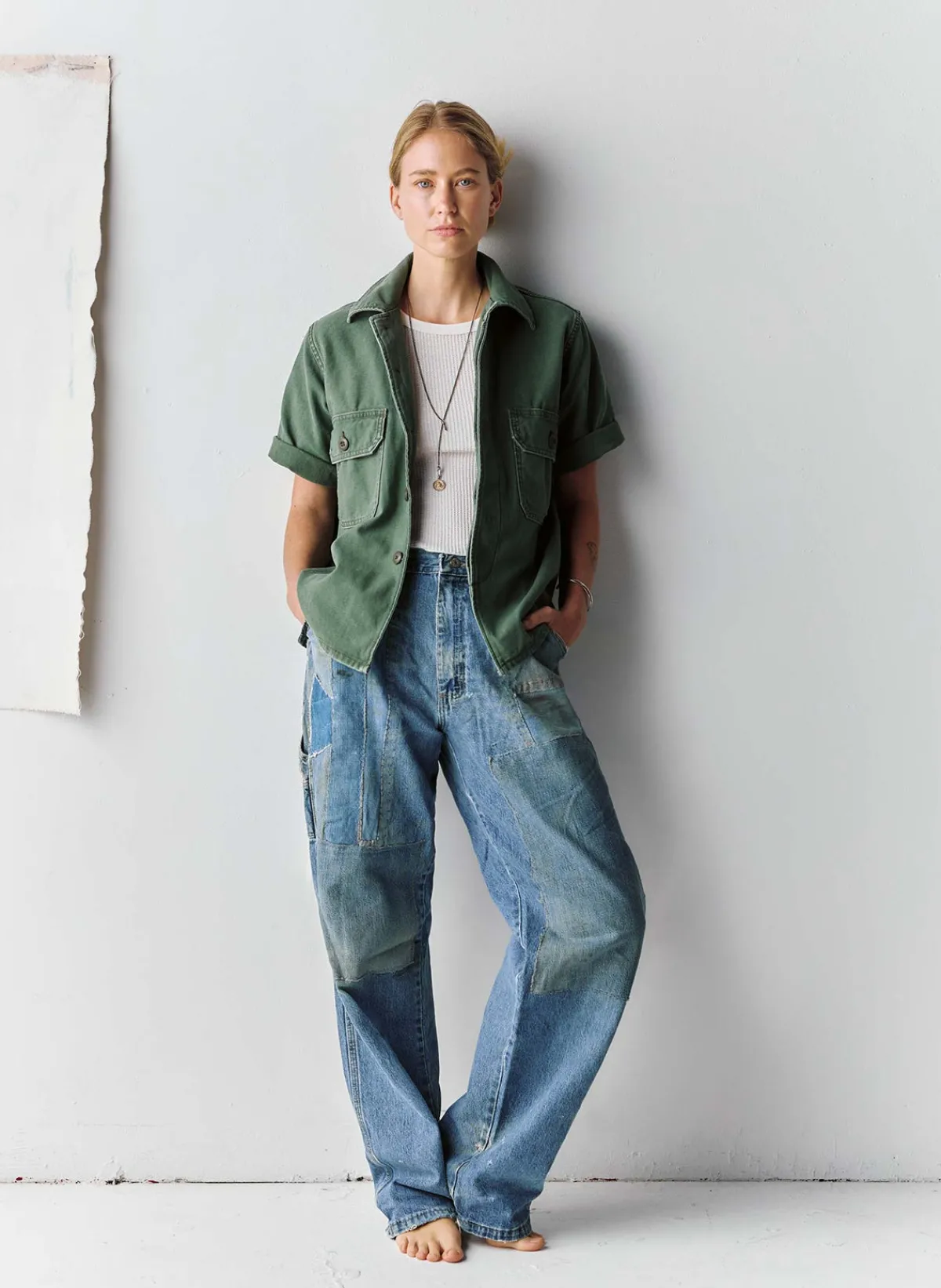 Women Imogene + Willie s/s military shirt jacket