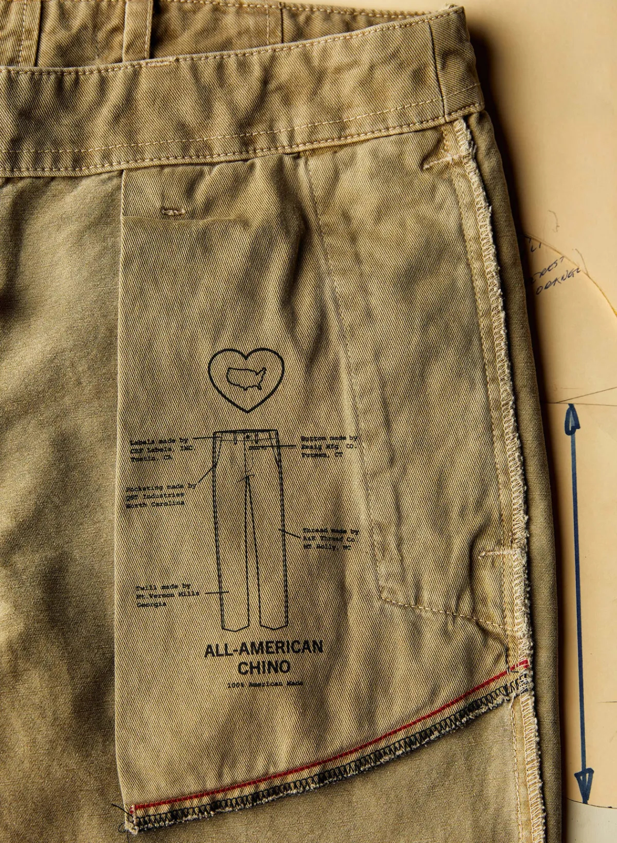 Imogene + Willie the all american chino in field tan