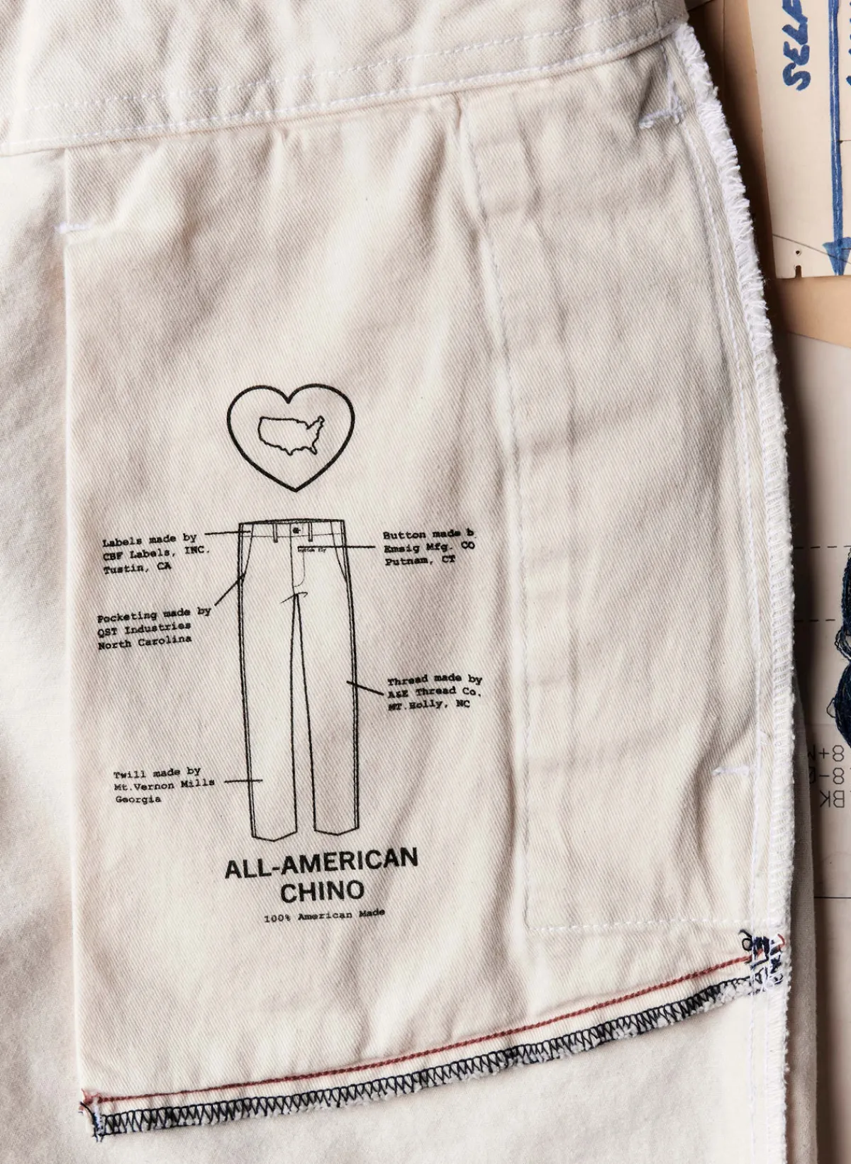 Imogene + Willie the all american chino in natural