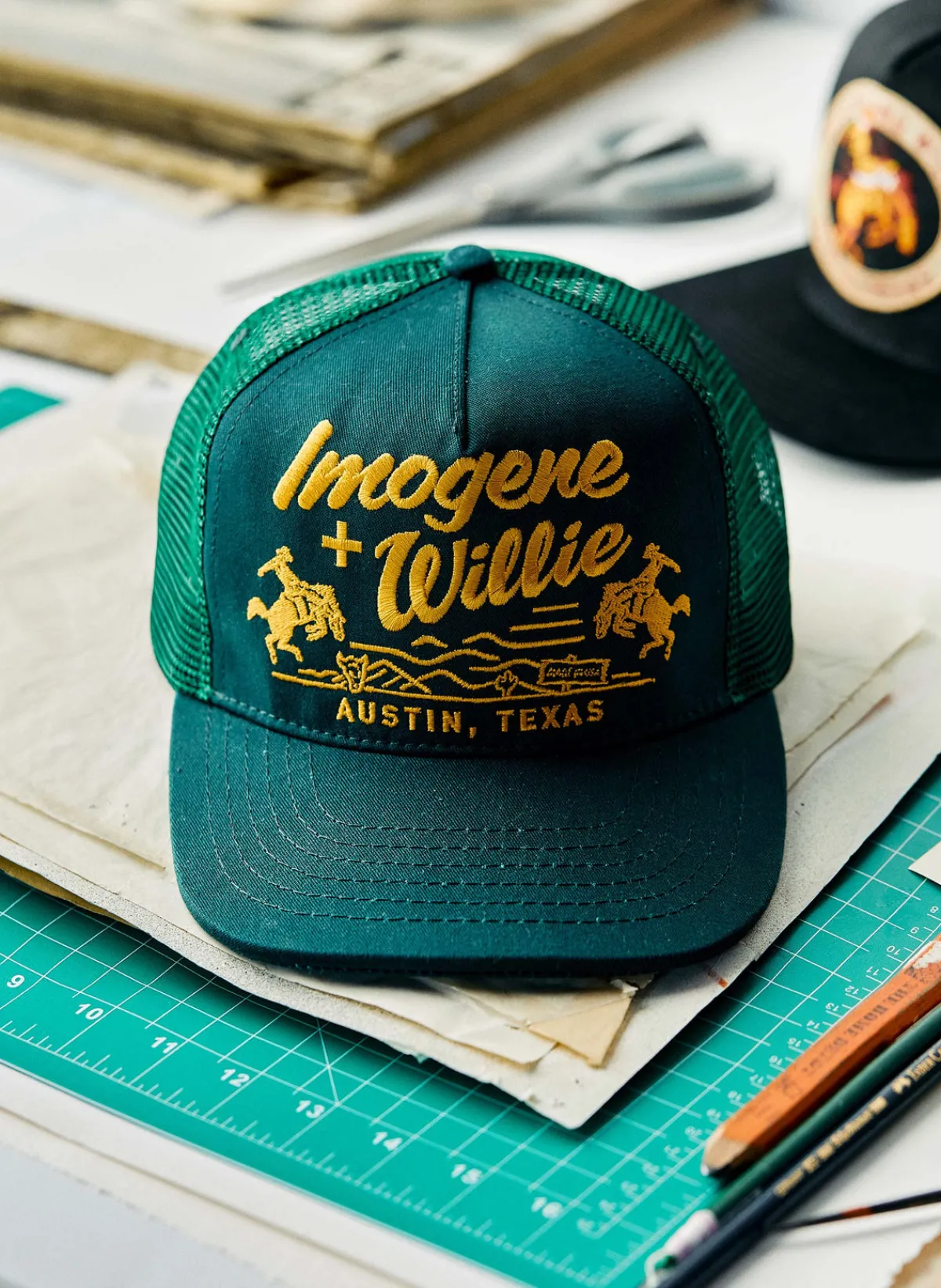 Women Imogene + Willie the "bronco" trucker