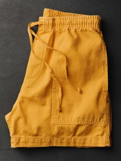 Women Imogene + Willie the canvas lounge short in marigold
