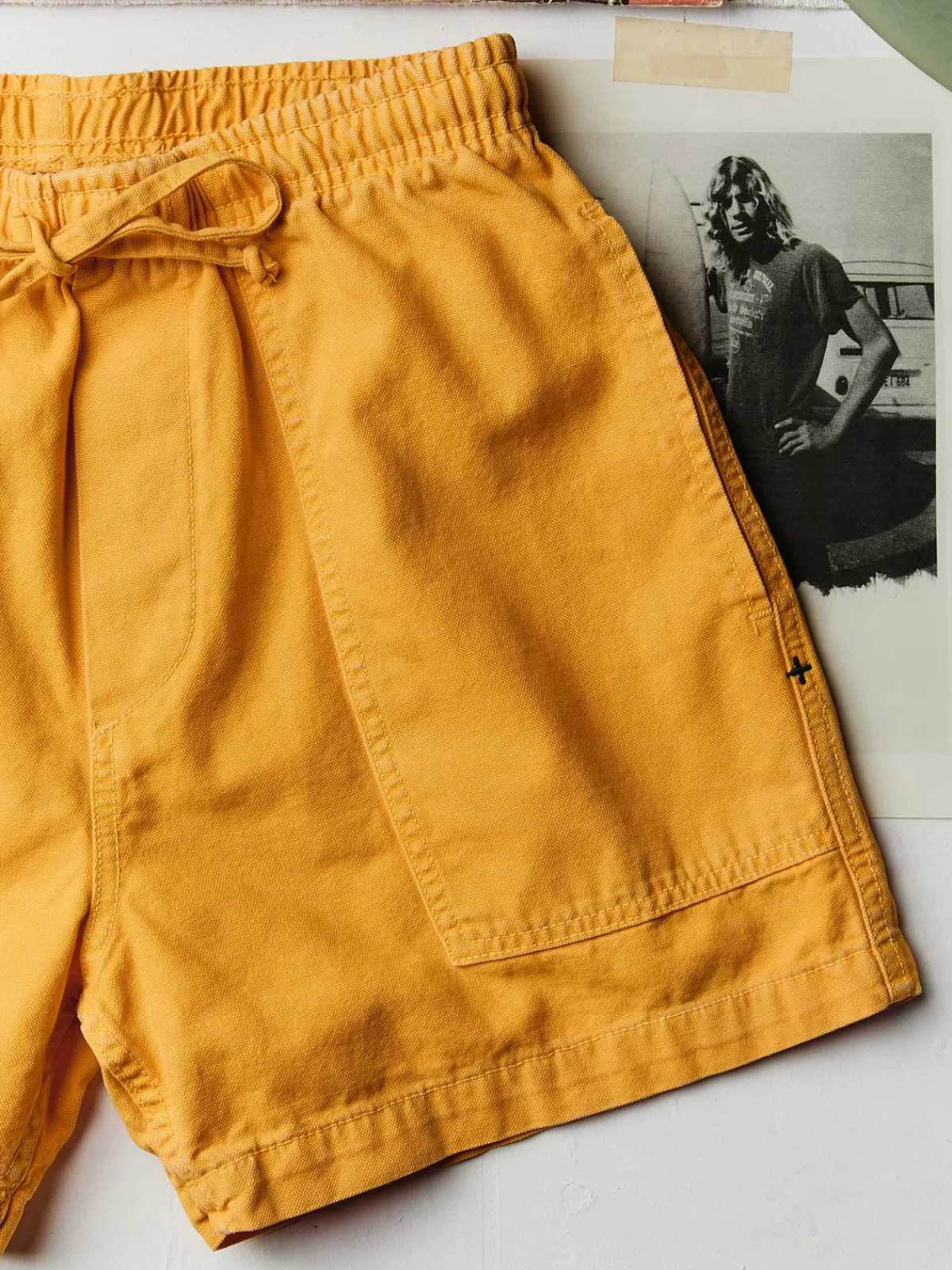 Imogene + Willie the canvas lounge short in marigold