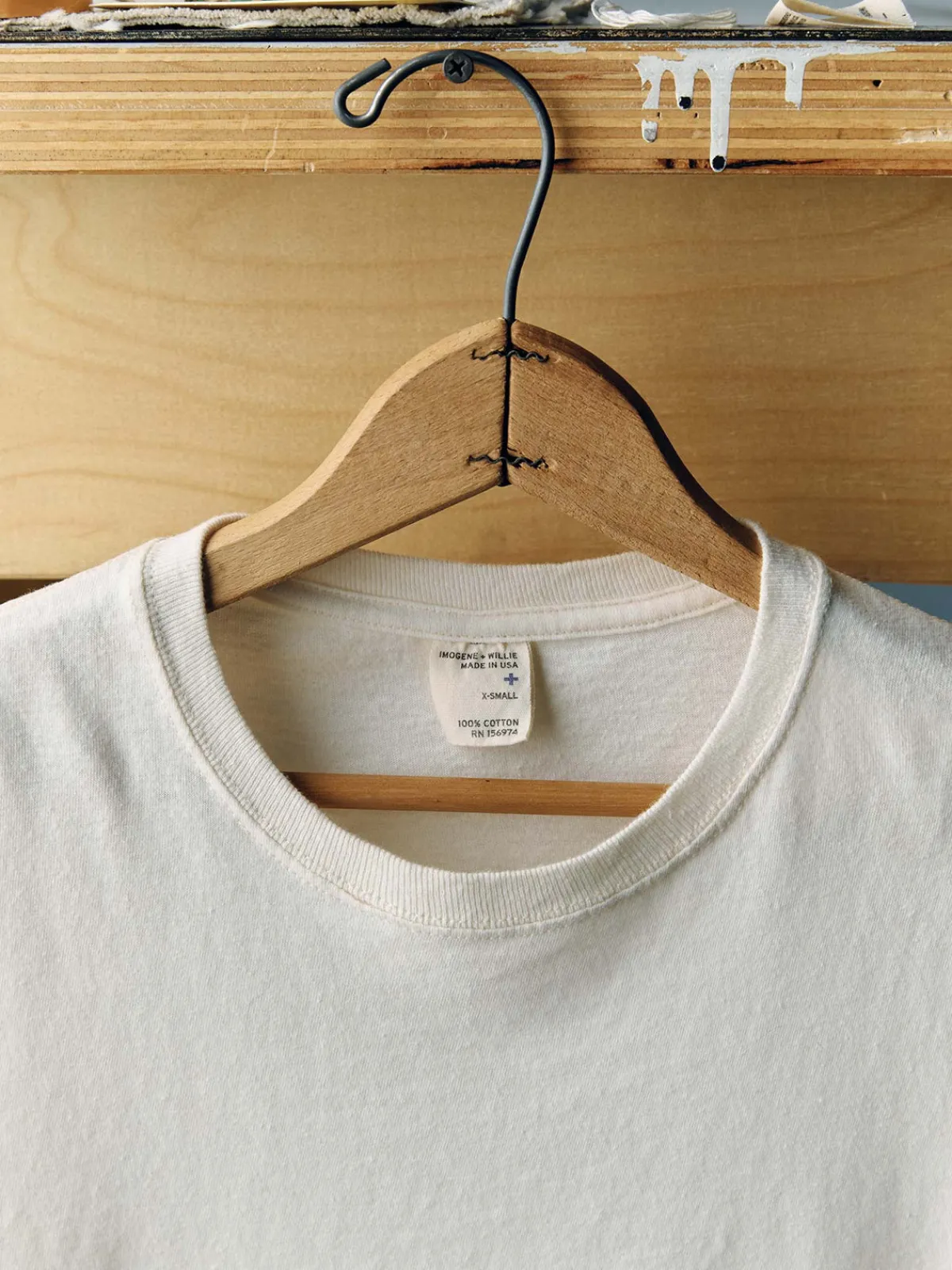 Women Imogene + Willie the cotton project tee in vintage white