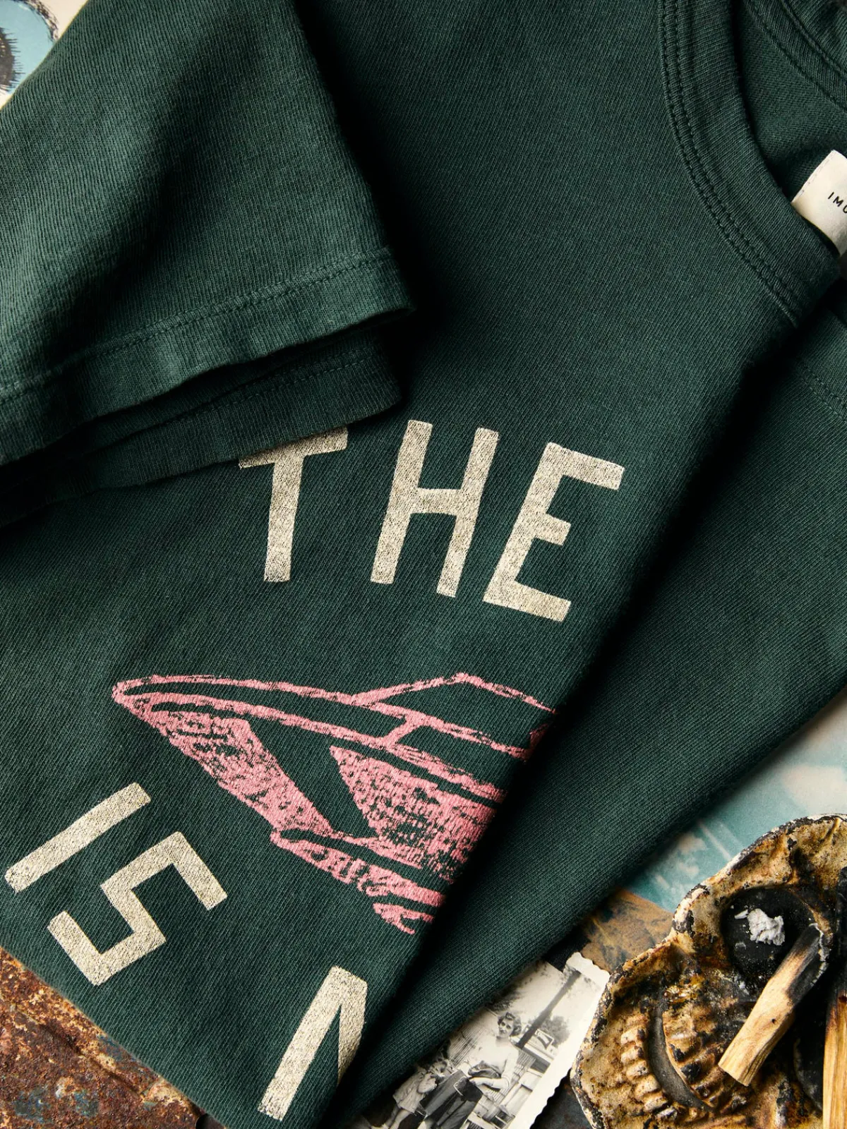 Women Imogene + Willie the "end is near" tee in spruce