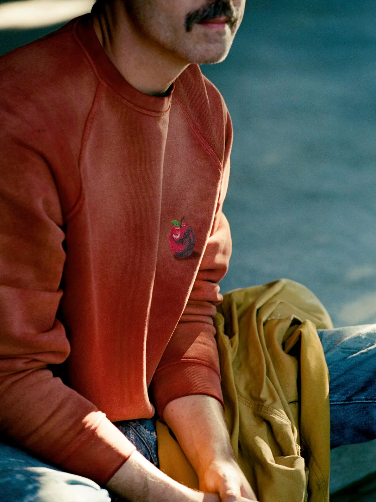 Imogene + Willie the "forbidden fruit" raglan crew