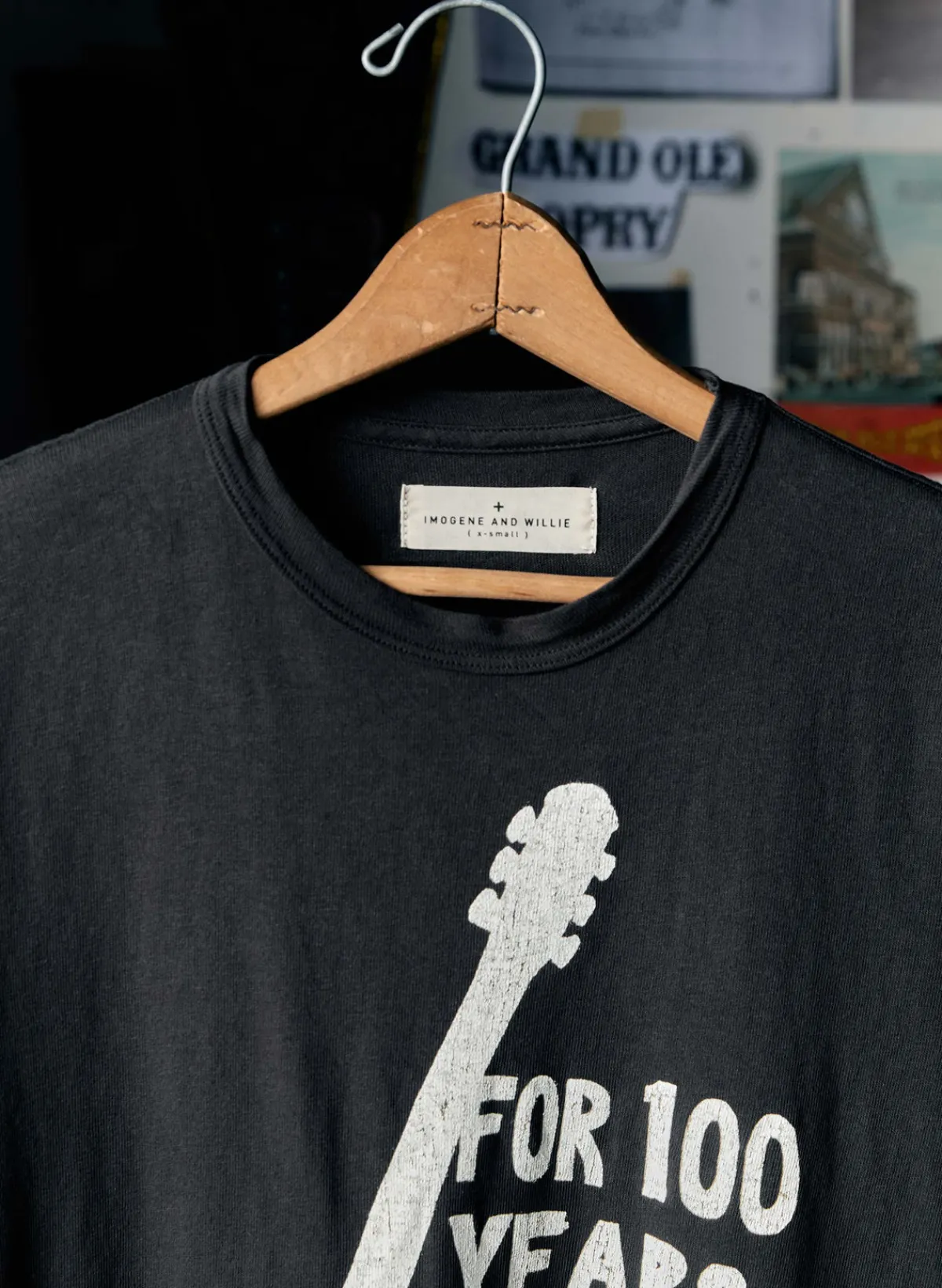 Women Imogene + Willie the i+w x opry "thanks" tee in black