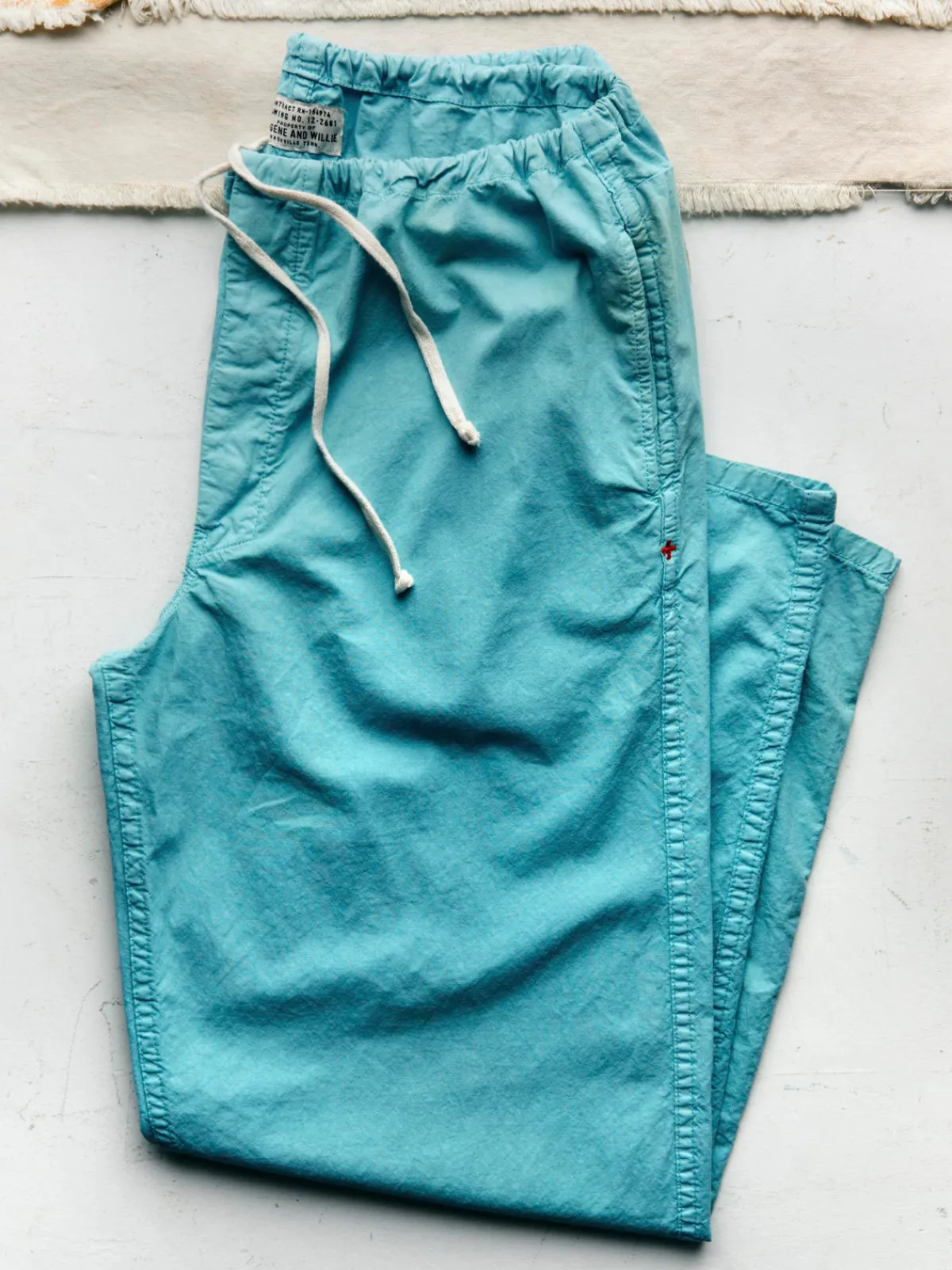 Women Imogene + Willie the lounge pant in aqua poplin
