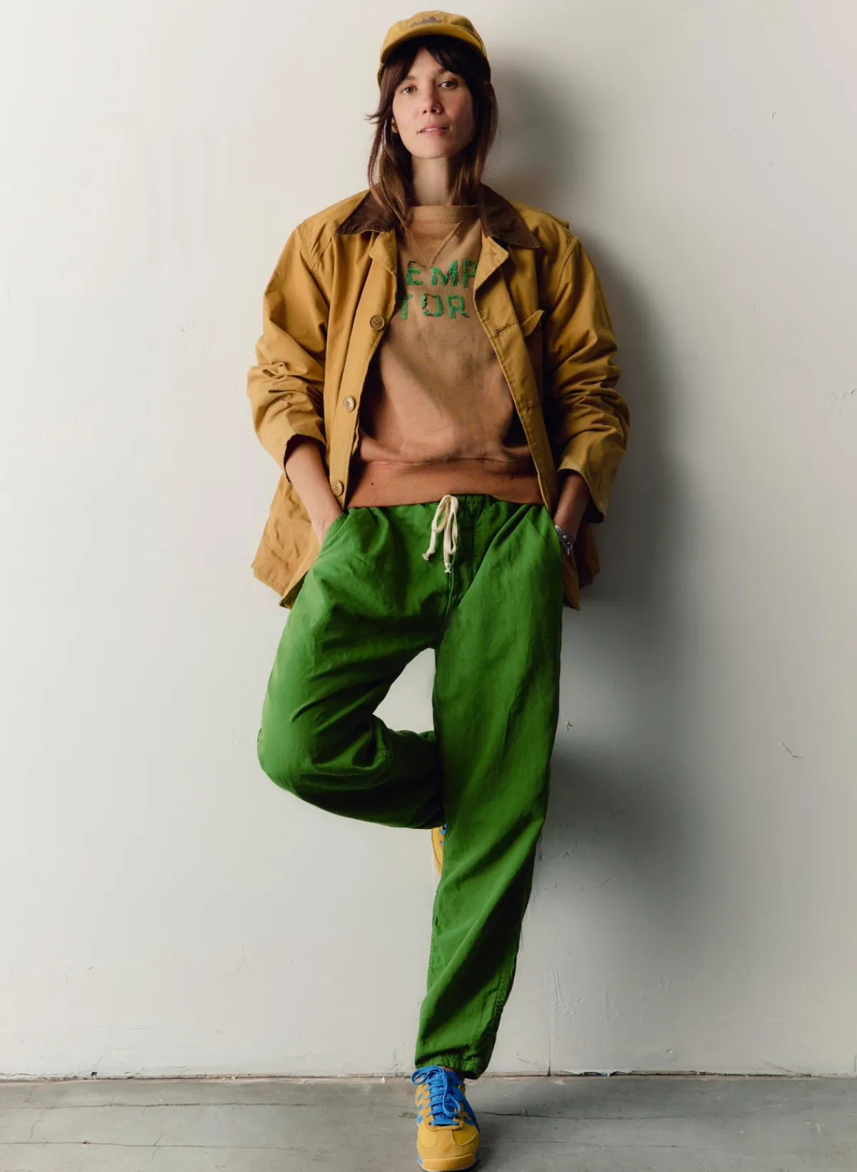 Women Imogene + Willie the lounge pant in fern green