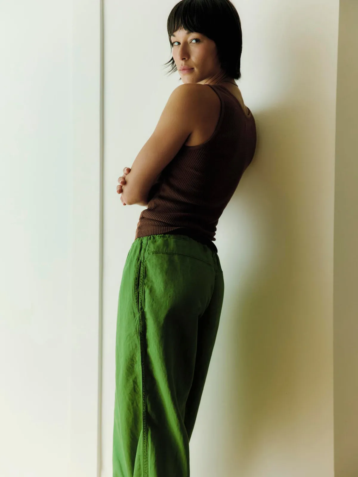 Women Imogene + Willie the lounge pant in fern green