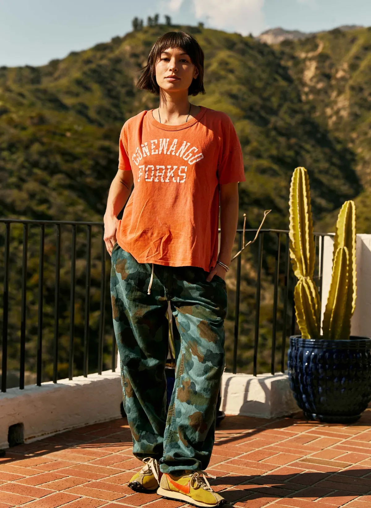 Women Imogene + Willie the lounge pant in painted camo