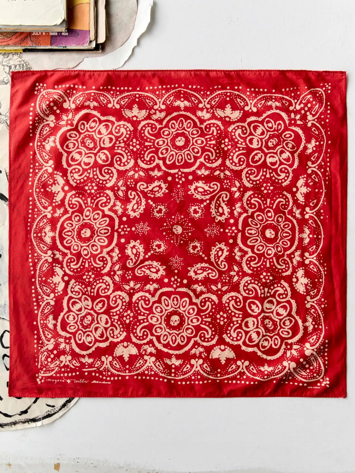 Women Imogene + Willie the "muerta" bandana