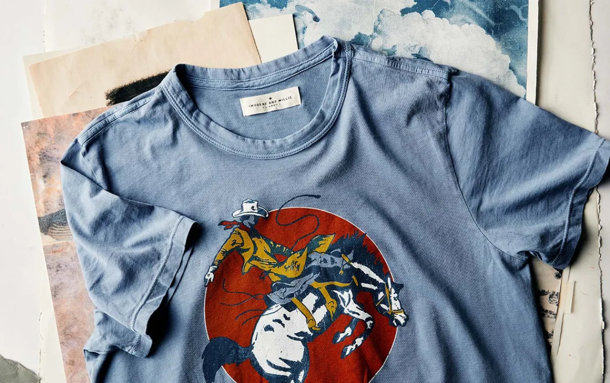 Women Imogene + Willie the "next time" tee in blue