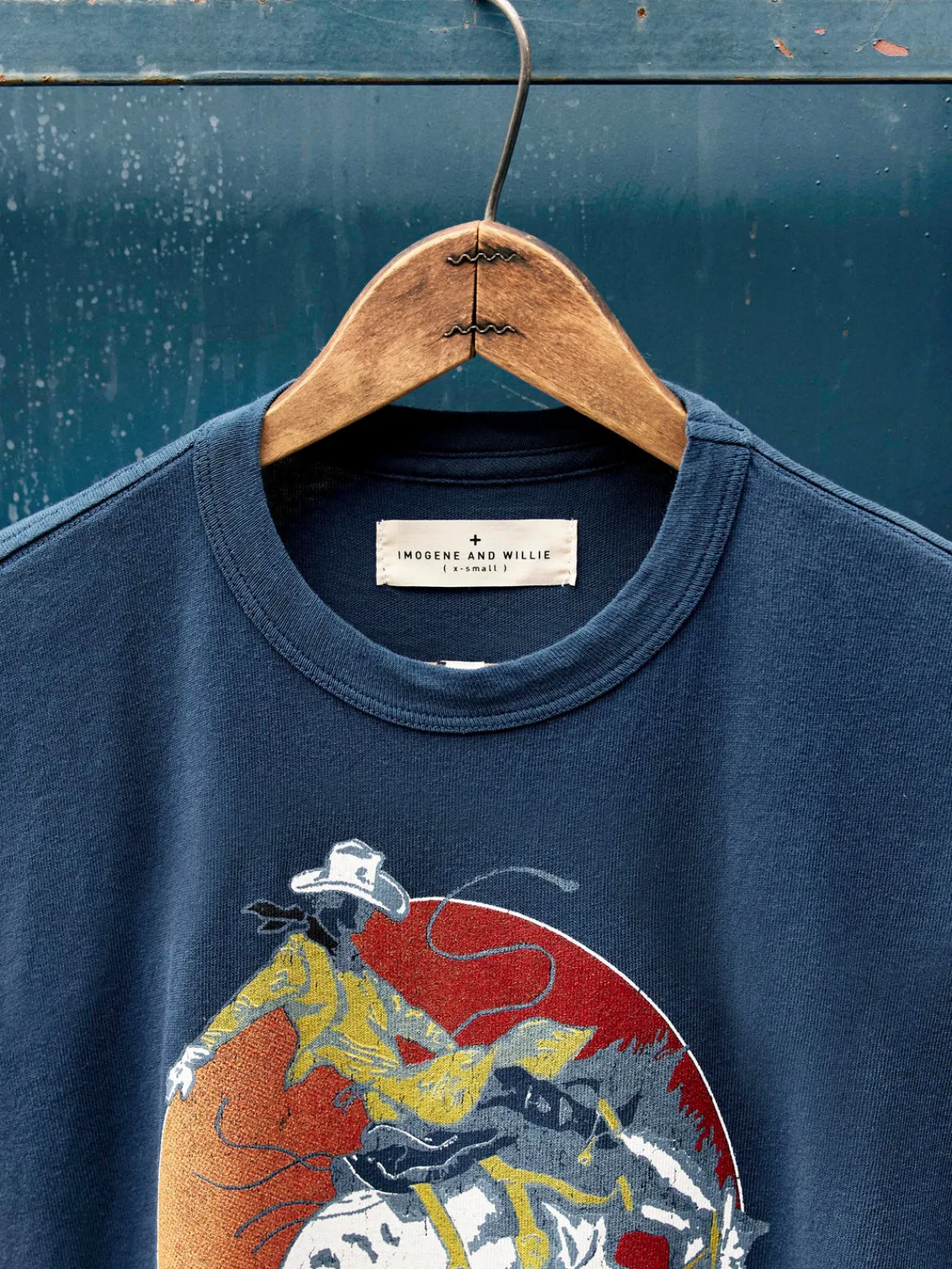 Women Imogene + Willie the "next time" tee in faded navy