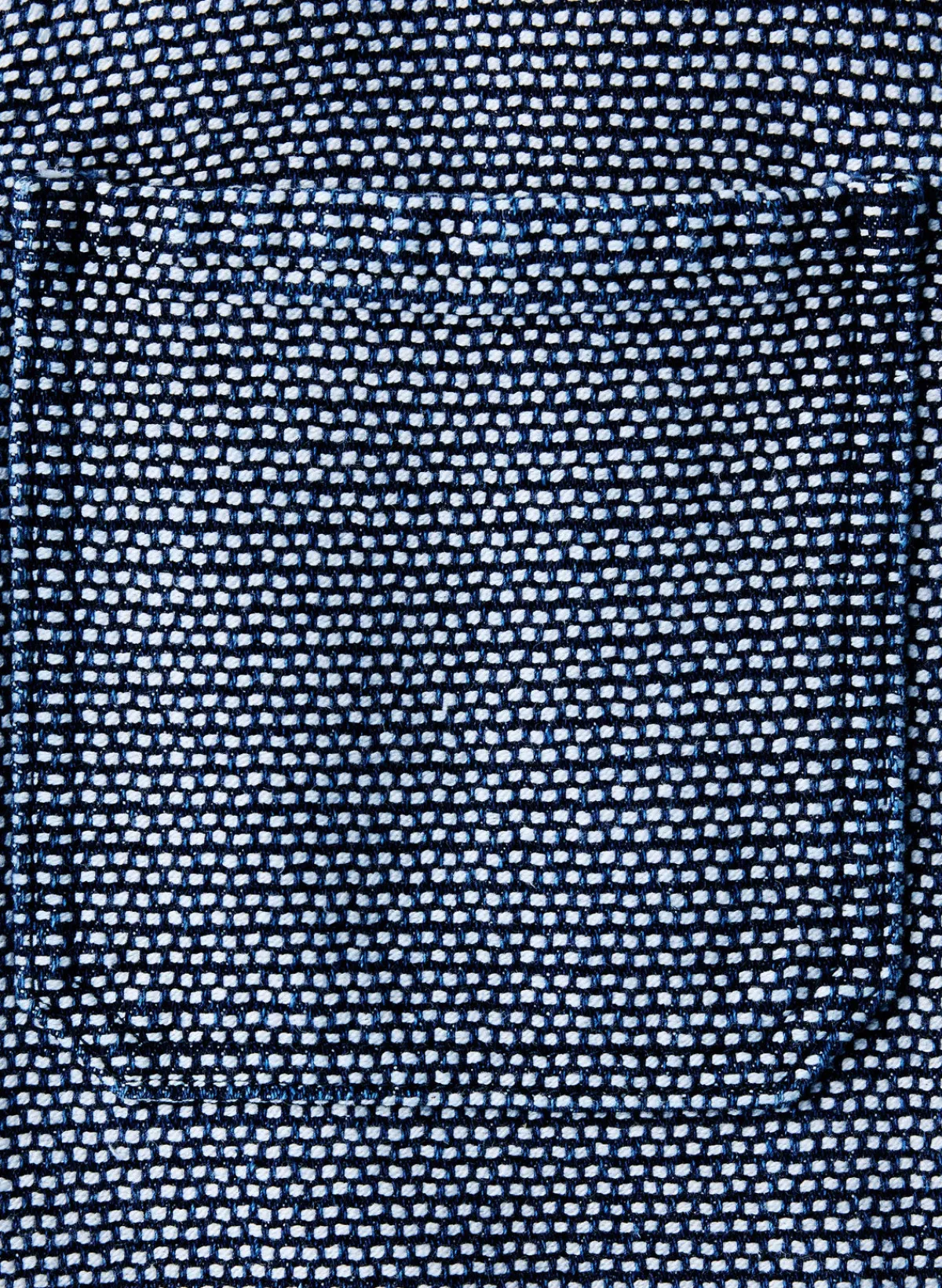 Women Imogene + Willie the painters coat in indigo cream sashiko