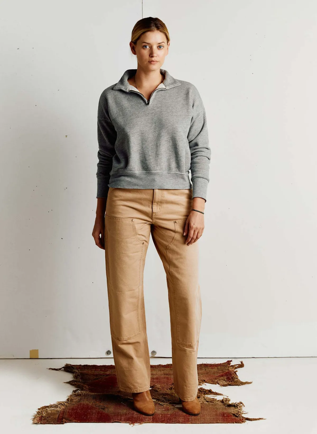 Women Imogene + Willie the quarter zip heather pullover