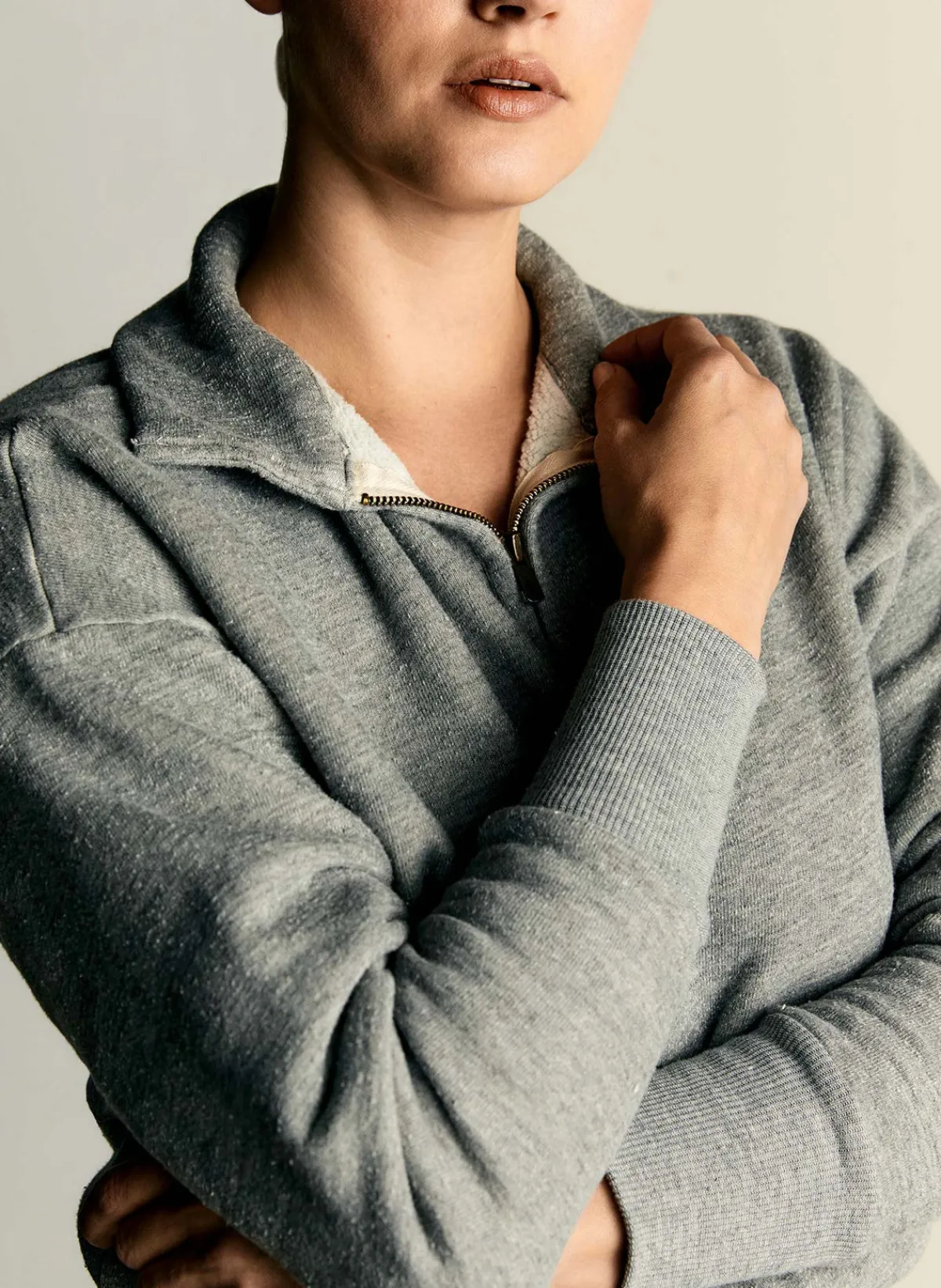 Women Imogene + Willie the quarter zip heather pullover