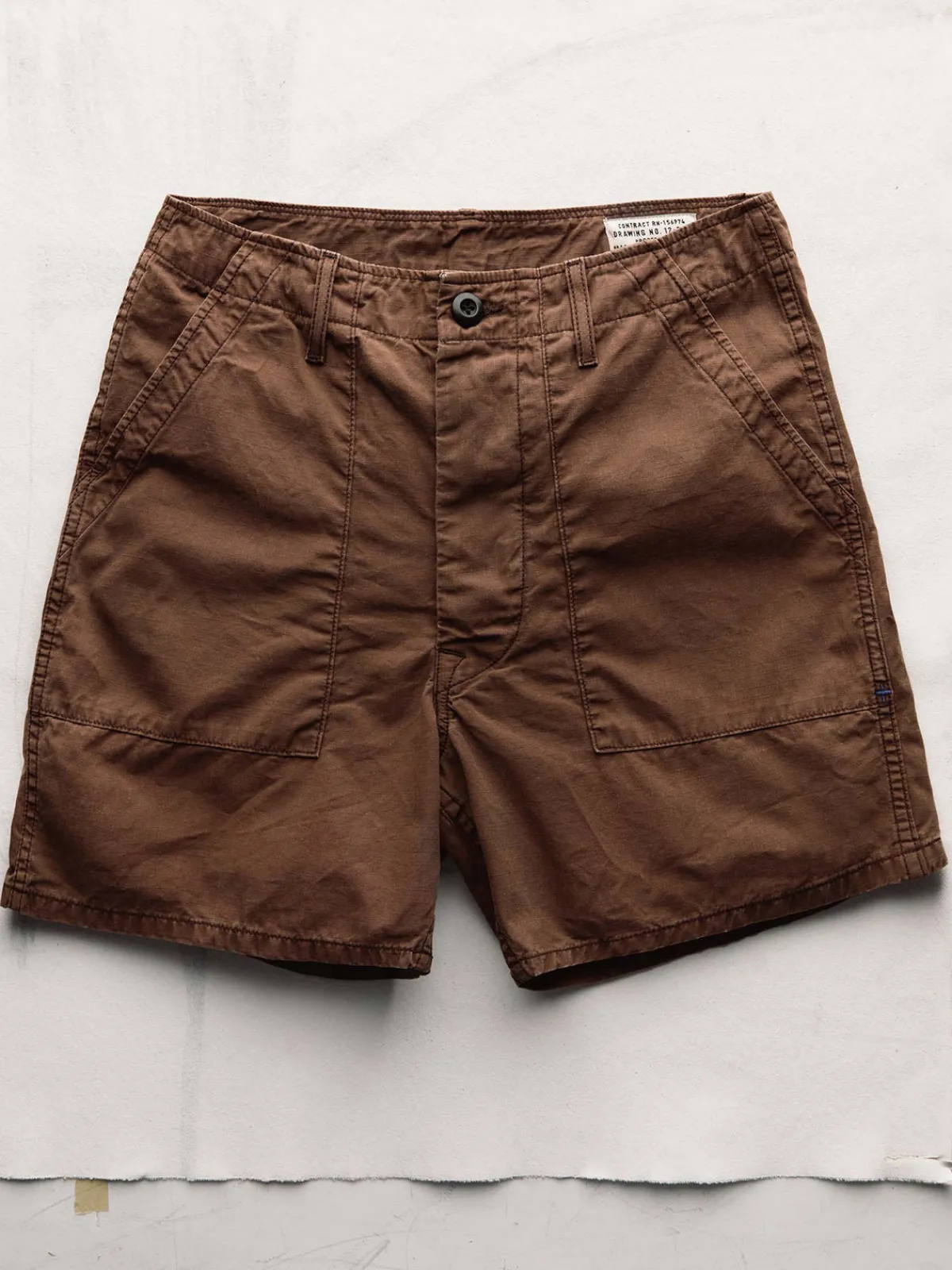 Imogene + Willie the ripstop fatigue short in brown