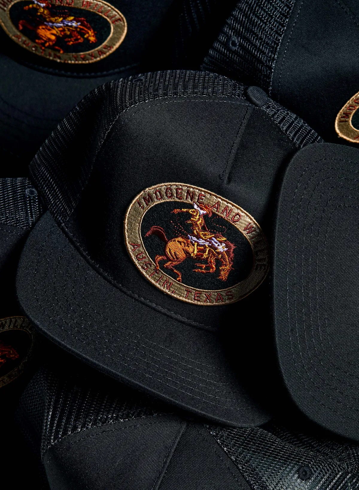 Women Imogene + Willie the "rodeo" trucker