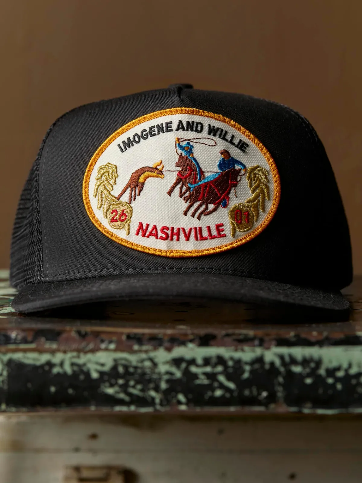Women Imogene + Willie the "roundup" trucker