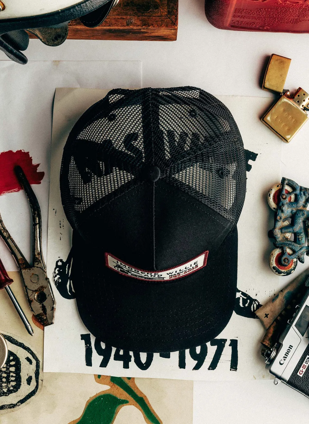 Women Imogene + Willie the "service station" trucker in black