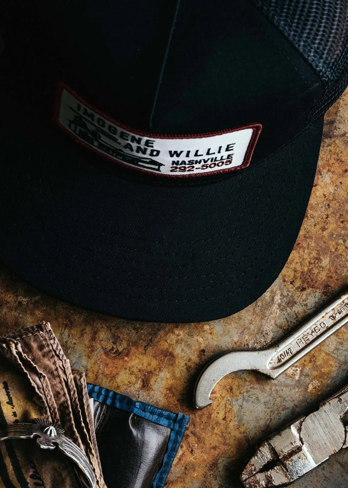 Women Imogene + Willie the "service station" trucker in black