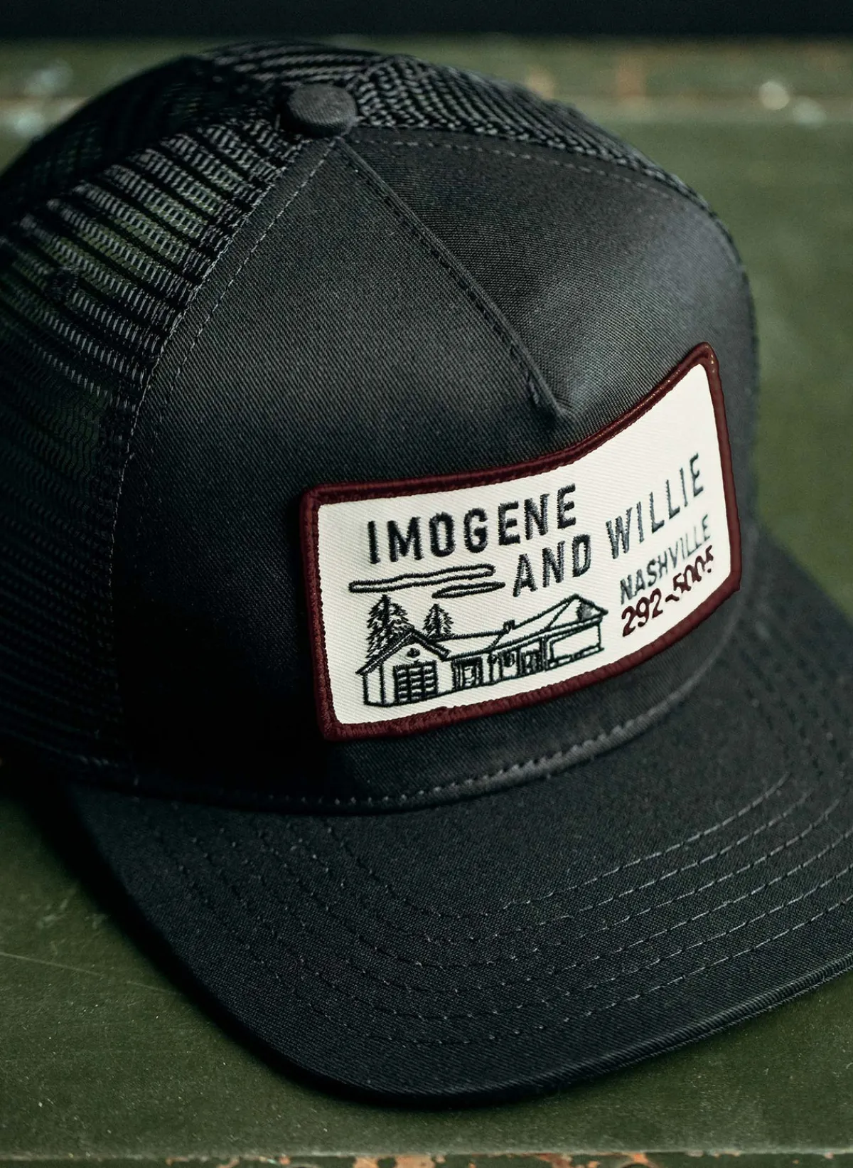 Women Imogene + Willie the "service station" trucker in black