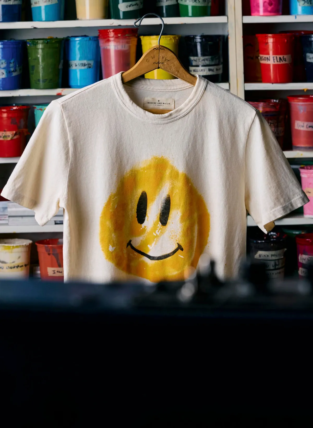 Women Imogene + Willie the "smiley" tee