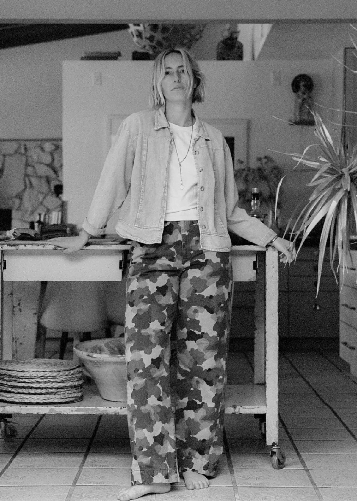 Women Imogene + Willie the sonora painted camo trouser