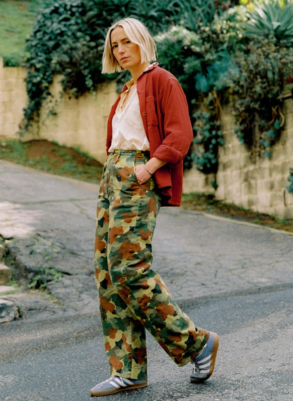 Women Imogene + Willie the sonora painted camo trouser