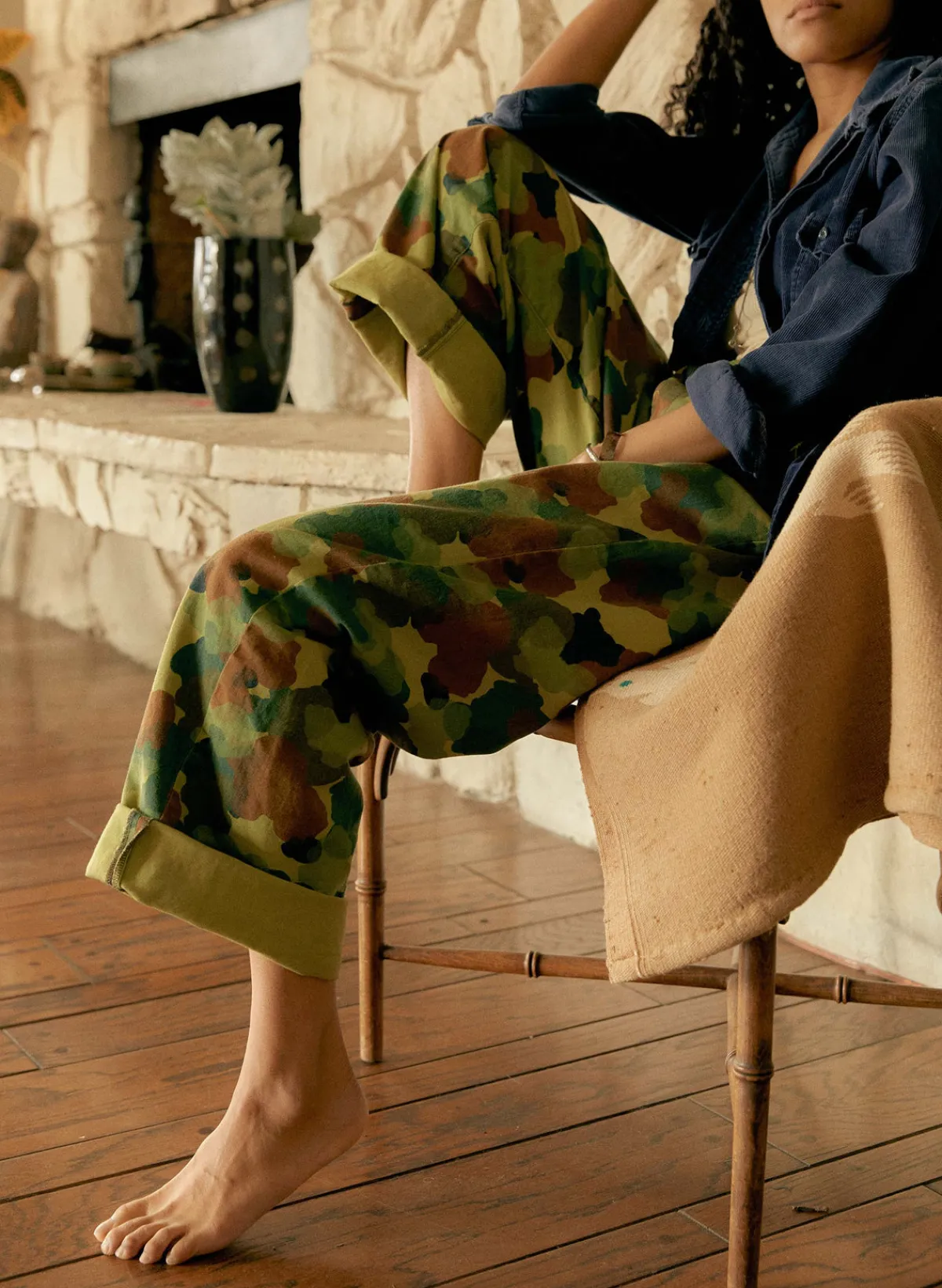 Women Imogene + Willie the sonora painted camo trouser