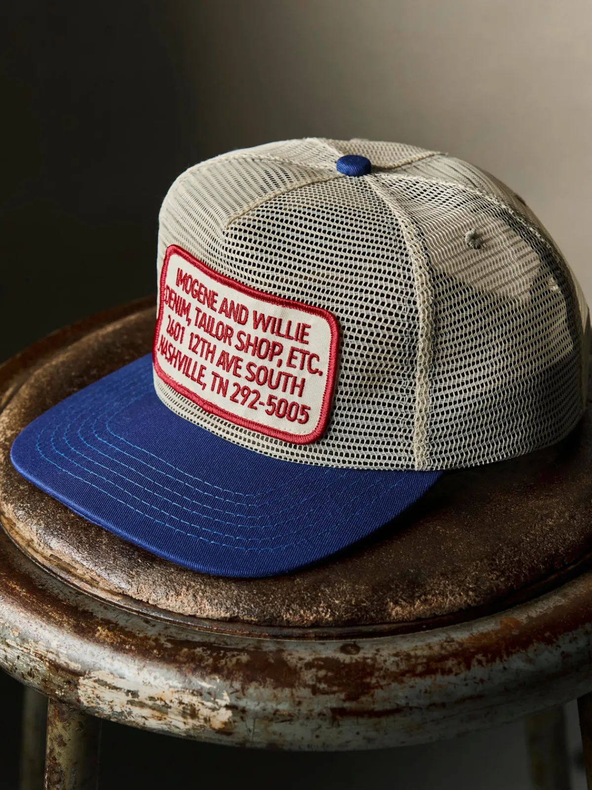 Women Imogene + Willie the "tailor shop" mesh trucker