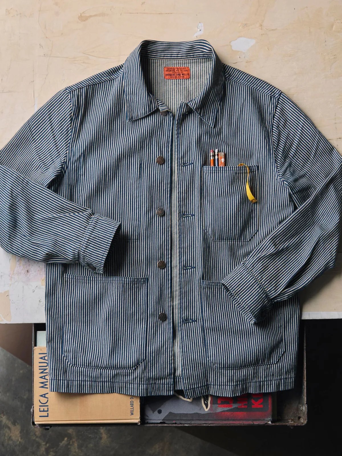 Imogene + Willie the utility coat in hickory stripe