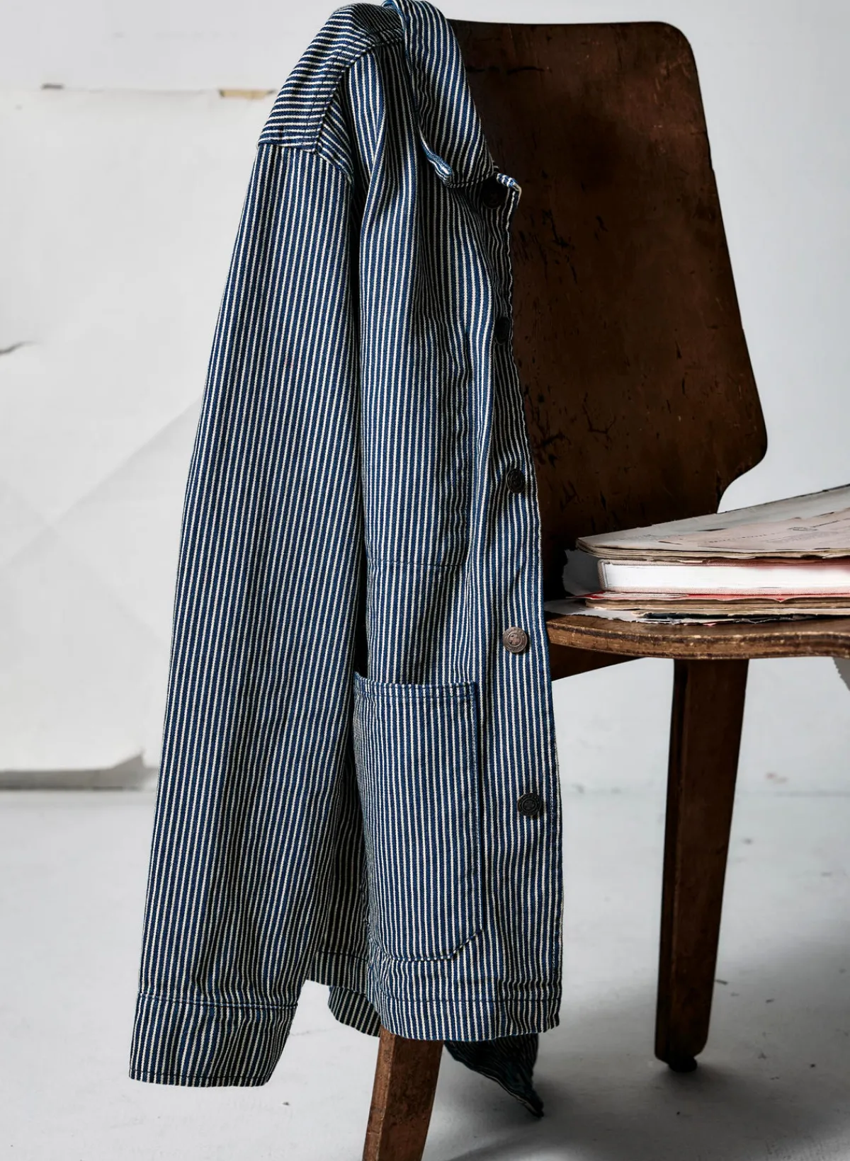 Imogene + Willie the utility coat in hickory stripe