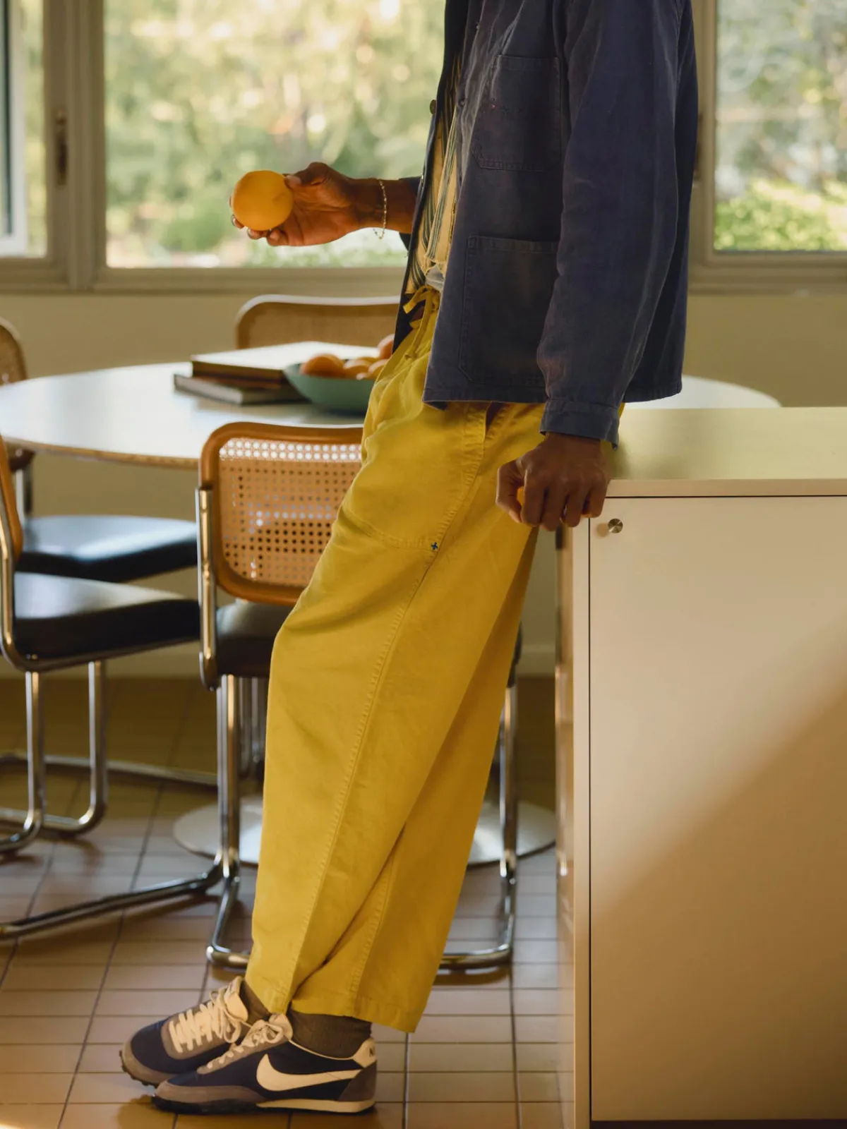 Imogene + Willie the ventura chore pant in chartreuse