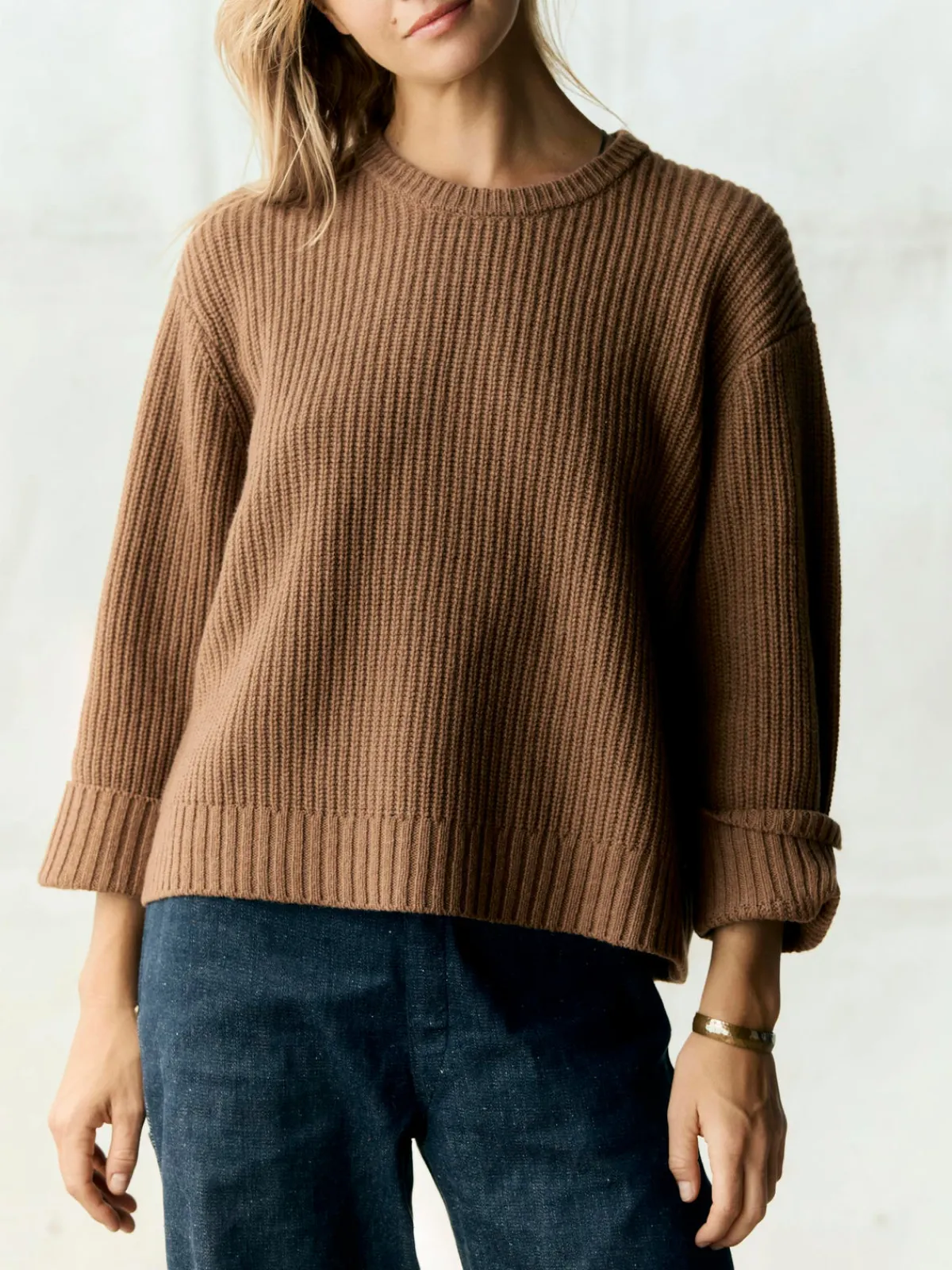 Women Imogene + Willie varese wool sweater in brown