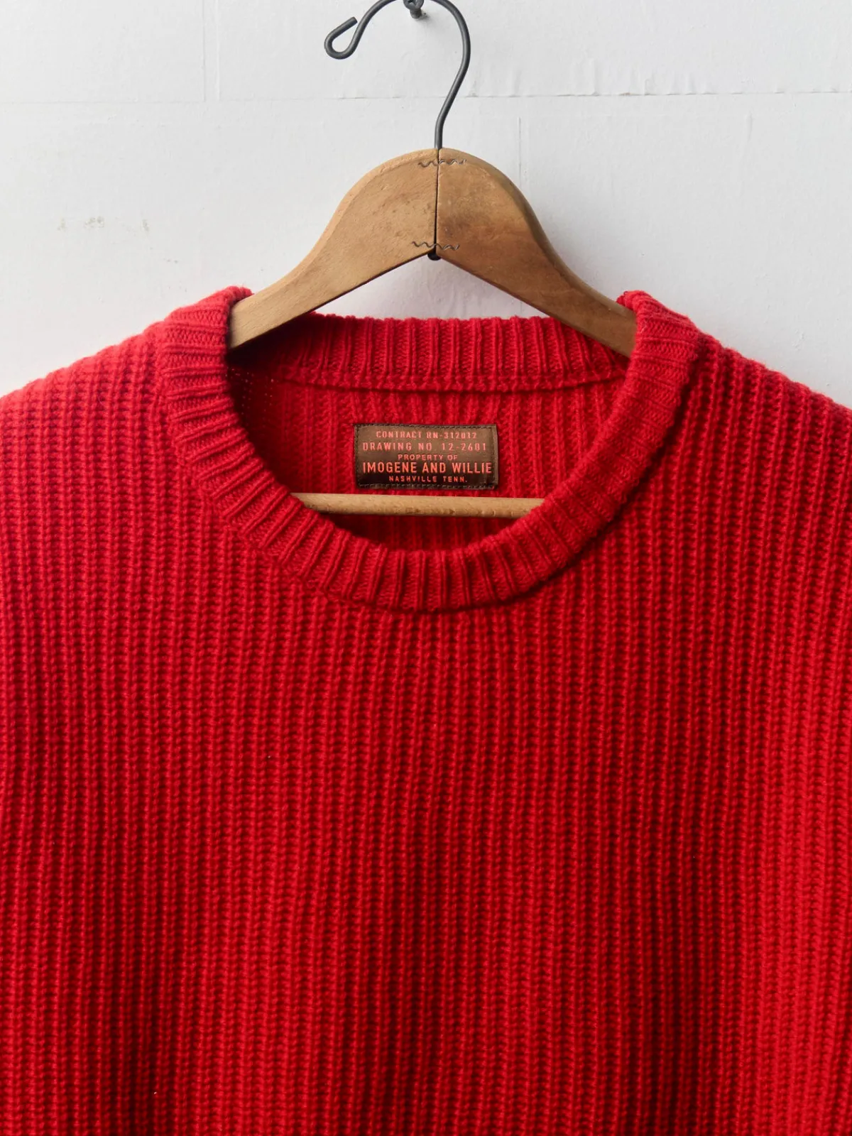 Women Imogene + Willie varese wool sweater in red