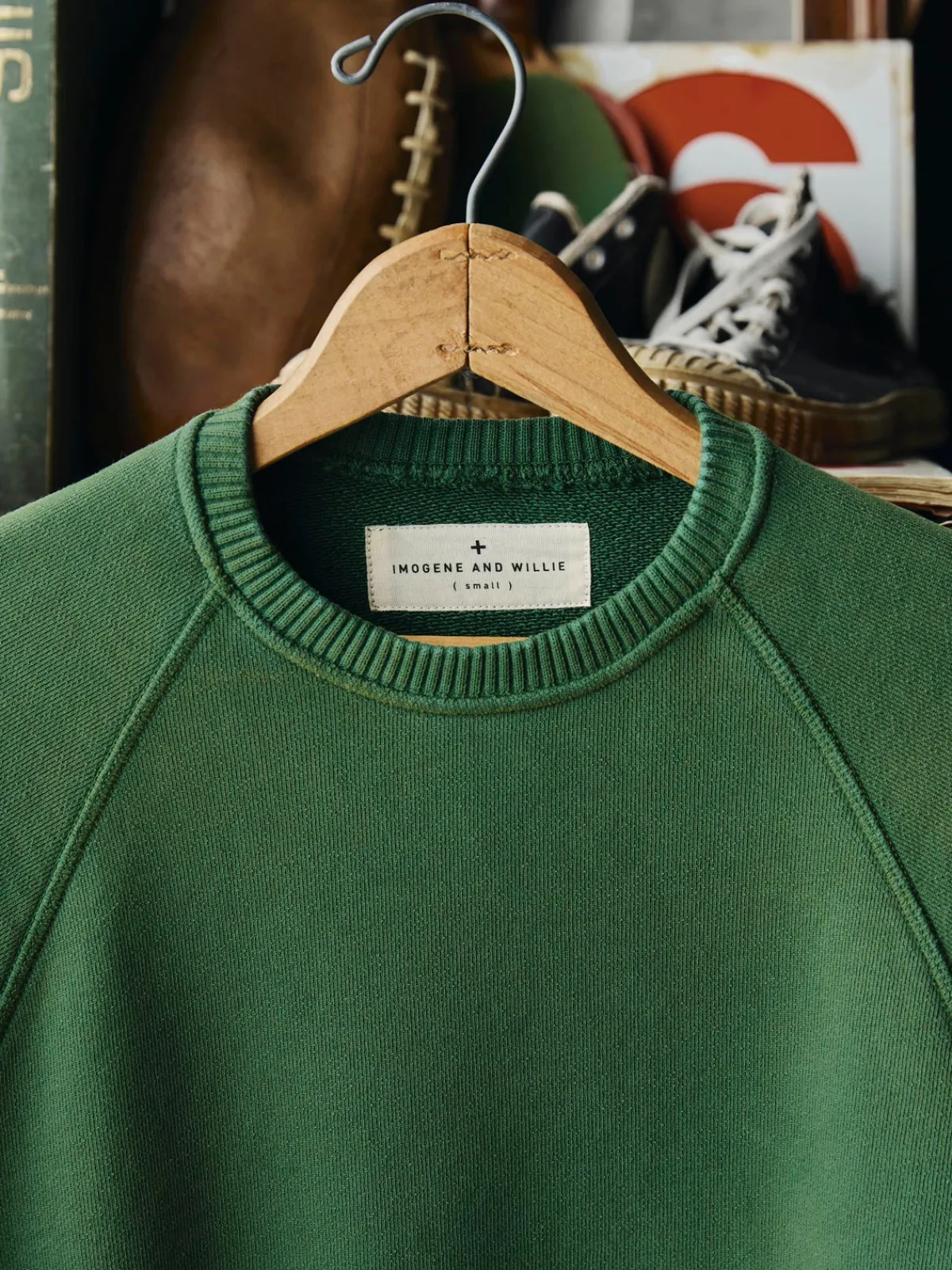 Women Imogene + Willie varsity ribbed crew