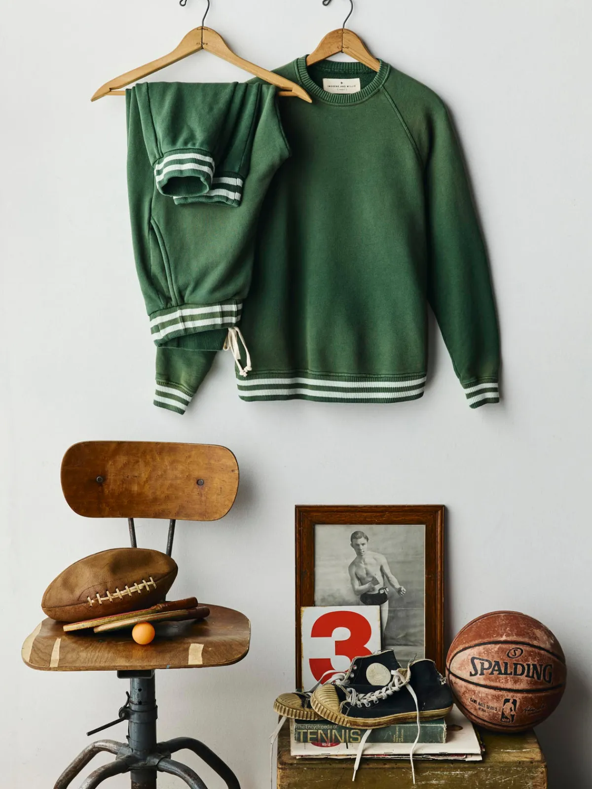 Women Imogene + Willie varsity ribbed crew