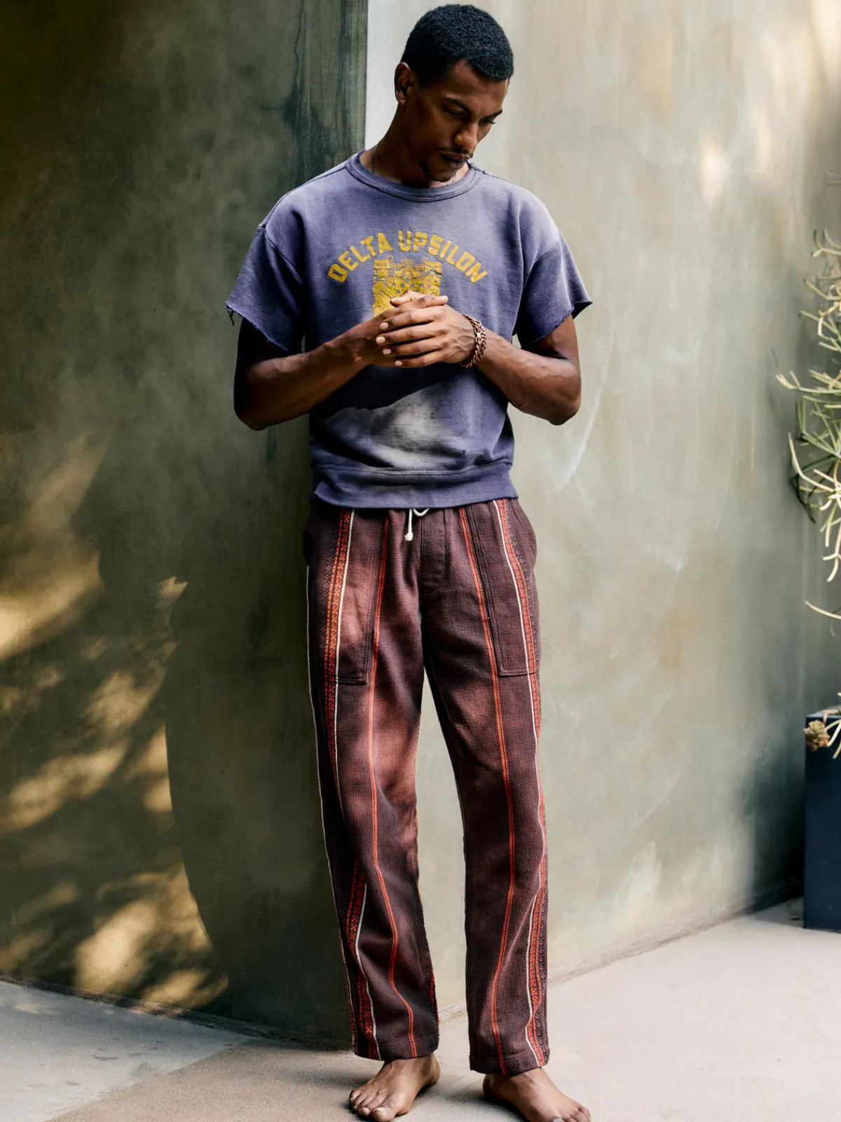 Imogene + Willie ventura chore pant in lagos stripe