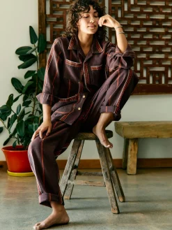 Women Imogene + Willie ventura chore pant in lagos stripe