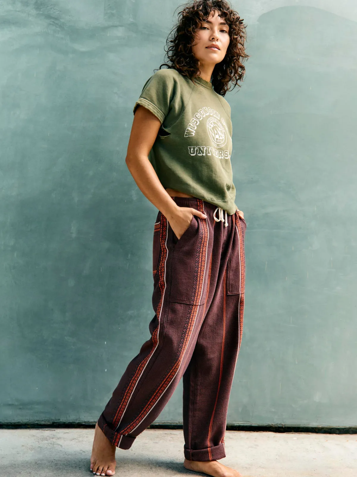 Women Imogene + Willie ventura chore pant in lagos stripe