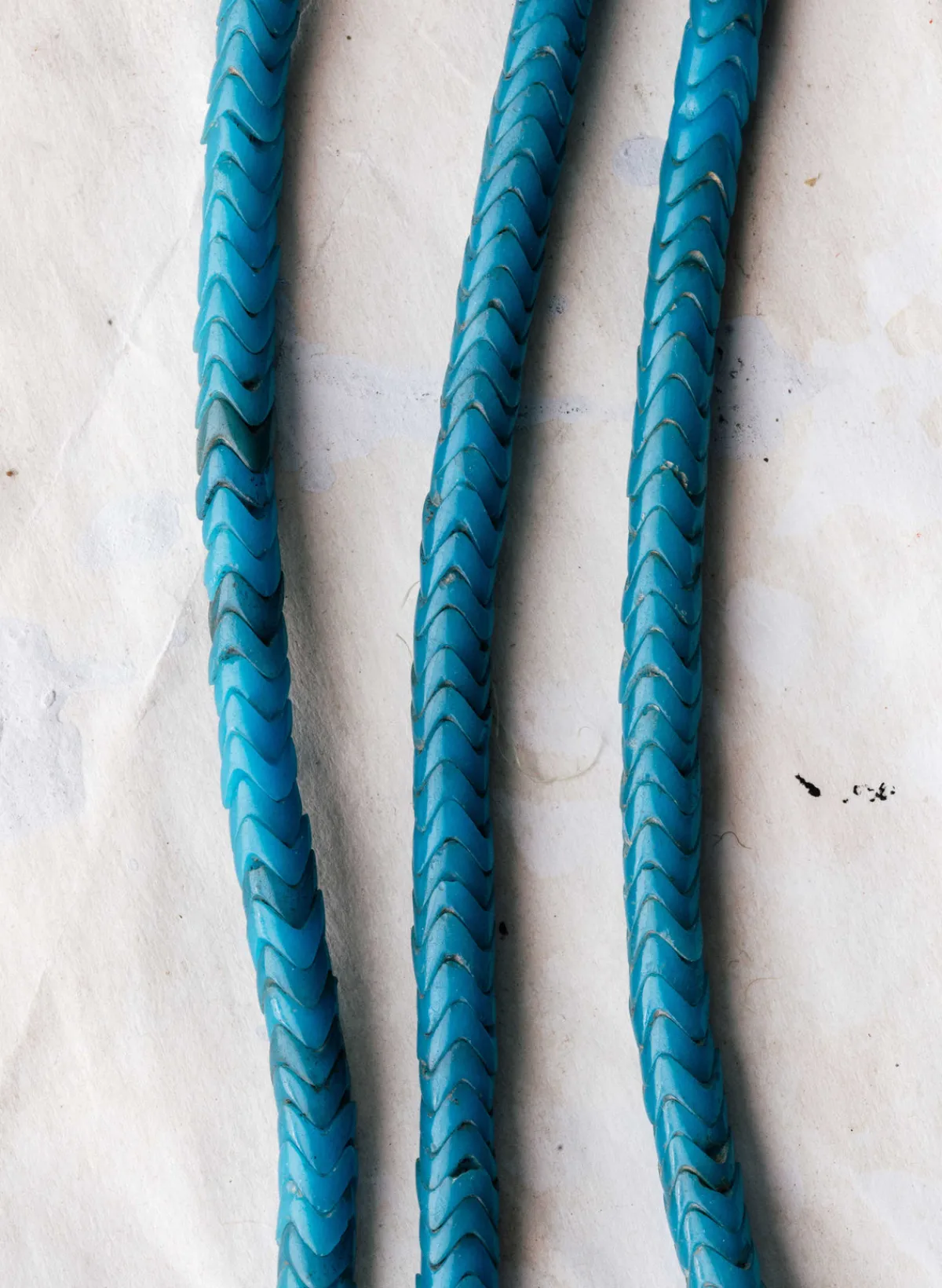 Women Imogene + Willie vintage african snake bead necklace in turquoise