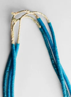 Women Imogene + Willie vintage african snake bead necklace in turquoise