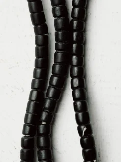 Women Imogene + Willie vintage black trade bead necklace