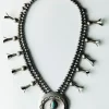 Women Imogene + Willie vintage navajo silver squash blossom