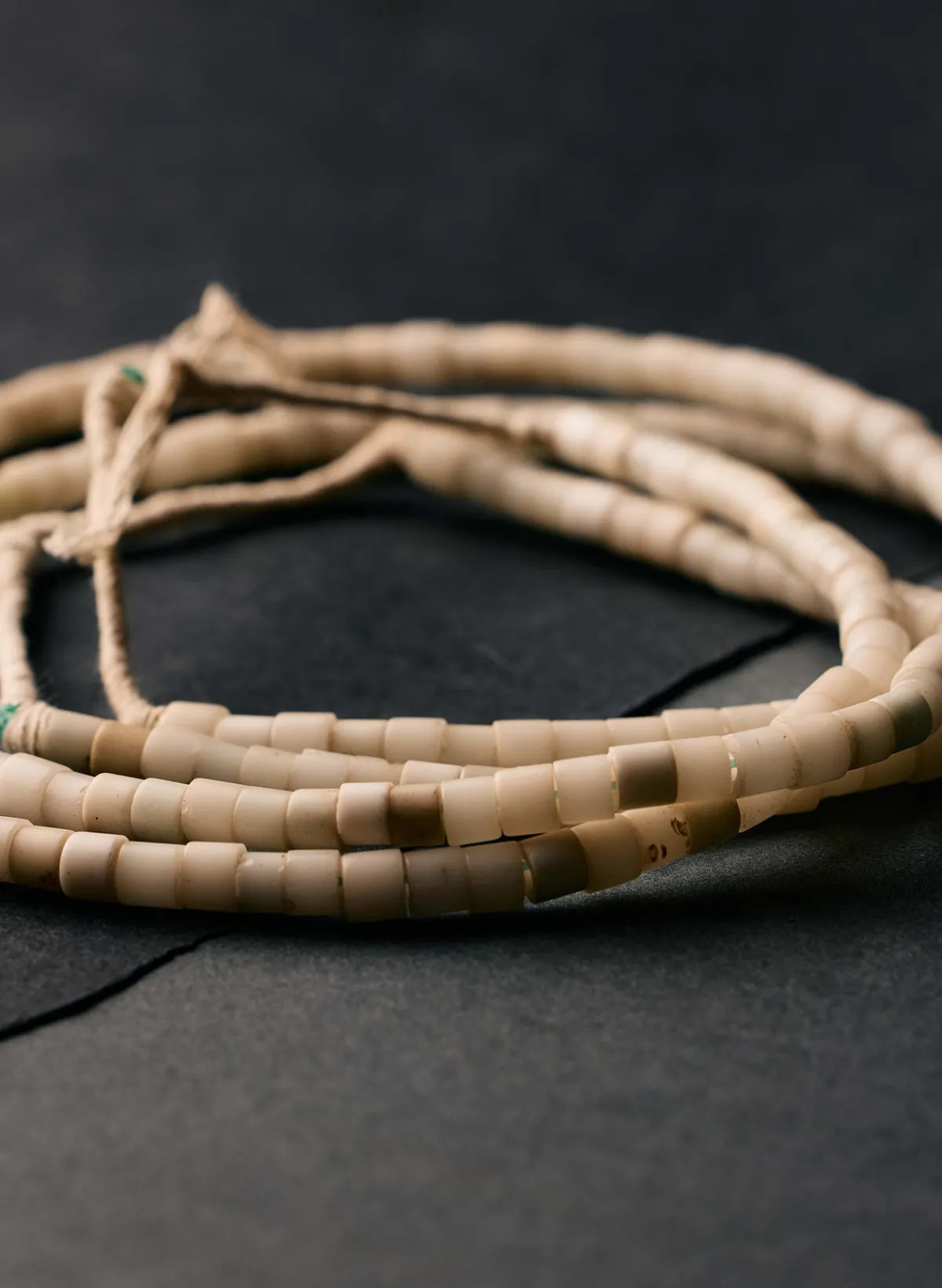 Women Imogene + Willie vintage white trade bead necklace